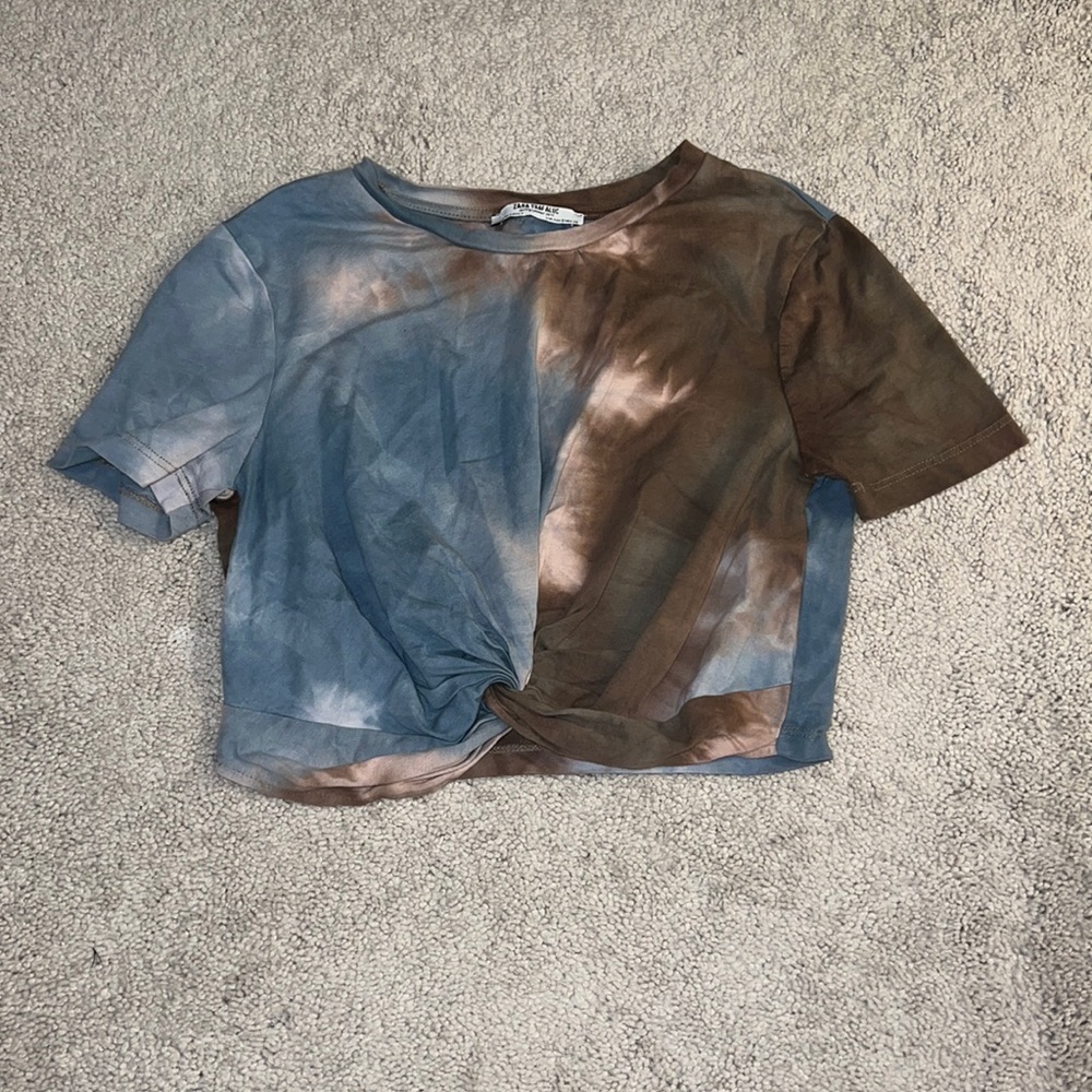 Tie Dye Zara Cropped Top in a Size Small!